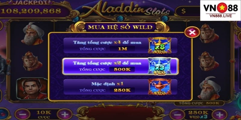 Slot Aladdin có tỷ lệ trả thưởng cao